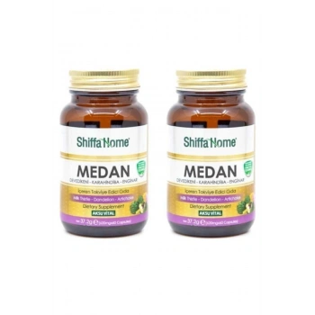 2 Adet Medan Devedikeni-Enginar-Hindiba 620 mg-60 Kapsül