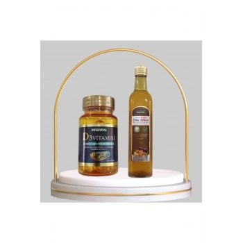 Vitamin D3 60 Softjel + Zerdeçal Ekstraktlı Elma Sirkesi 500 ml