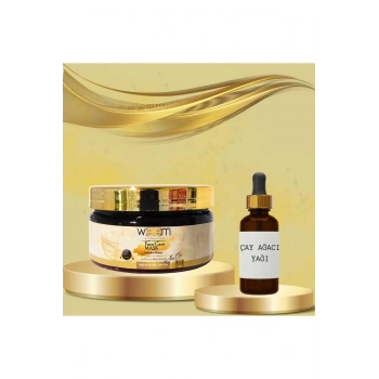 Çay Ağacı Yağı 20 ml + Sivilce ve Akne Karşıtı Yüz Bakım Maskesi