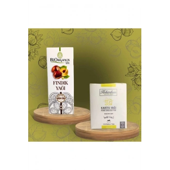 Karite Yağı 100 ml ve Fındık Yağı Soğuk Sıkım 100 ml