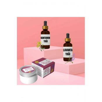 Kantaron Yağı 20 ml Lavanta Yağı 20 ml Sarı Kantaron&Lavanta Yağı Balsam 50 ml