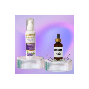 Lavanta Yağı 20 ml + Lavanta Kremi 100 ml ( Sakinleştirici Cilt Bakım )