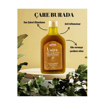 Zeytin Yaprağı + Tarçın + Hibüsküs Ekstraklı Sirke