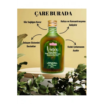 Ginkgo Bloba & Üzüm Çekirdeği Ekstraklı Sirke