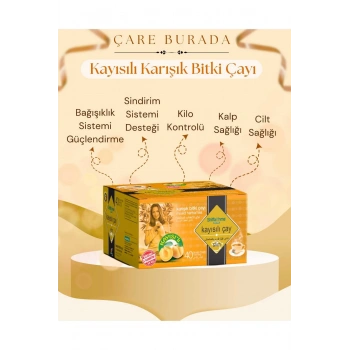 Kayısılı Karışık Bitki Çayı 40 Poşet