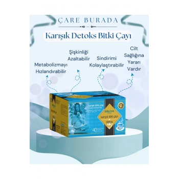 Karışık Detoks Bitki Çayı 40 Poşet
