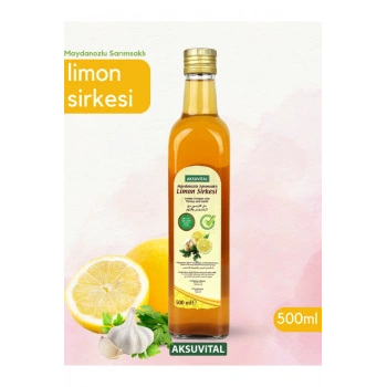Maydanozlu Sarımsaklı Limon Sirkesi 500 ml Katkısız %100 Doğal