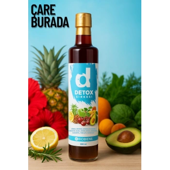 Detoks Sirkesi 500 ml (Kiraz, Ananas, Avokado, Zencefil, Hibisküs, Karanfil)