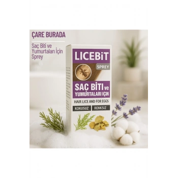 Licebit - Saç Biti ve Yumurtaları İçin Saç Spreyi 75 Ml (Kokusuz, Böcek İlaçsız, Renksiz)