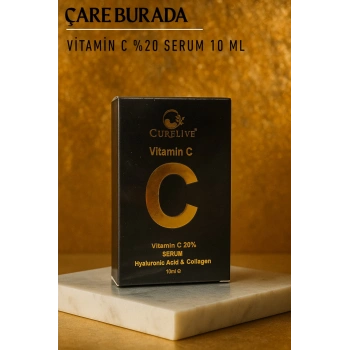 Curelive - %20 C Vitamini Serum 10 Ml (Hyaluronik Asit & Kolajen)