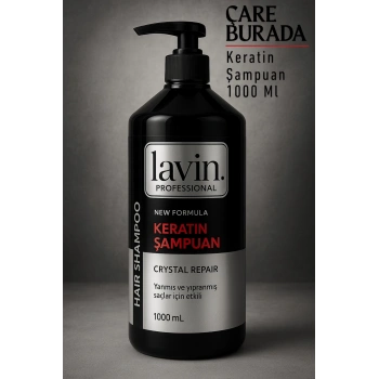 Lavin - Keratin Şampuan 1000 Ml (Yanmış & Yıpranmış Saçlar)