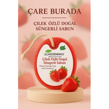 Gardenmax - Çilek Özlü Doğal Süngerli Sabun