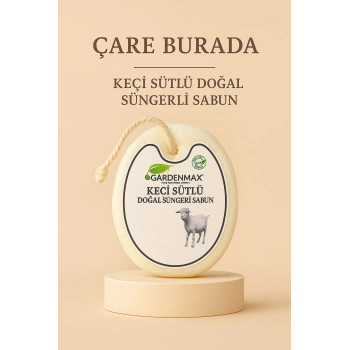 Gardenmax - Keçi Sütlü Doğal Süngerli Sabun