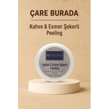 Roselive - Kahve & Esmer Şekerli Peeling 150 Ml (Yumuşatır, Rahatlatır, Kuruluğu Yatıştırır,)