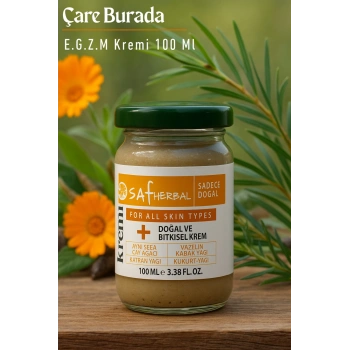 Saf Herbal - E.G.Z.M Kremi 100 Ml (Aynı sefa & Kükürt Yağı & Katran Yağı & Kabak Yağı)