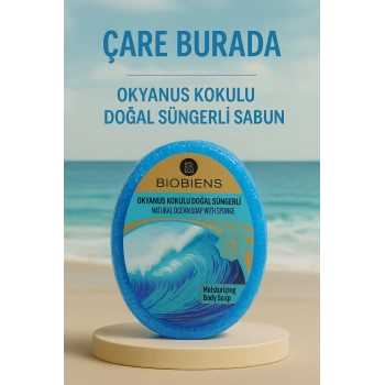 Biobiens - Okyanus Kokulu Doğal Süngerli Sabun 135 gr