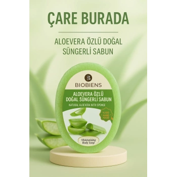 Biobiens - Aloevera Özlü Doğal Süngerli Sabun 135 gr