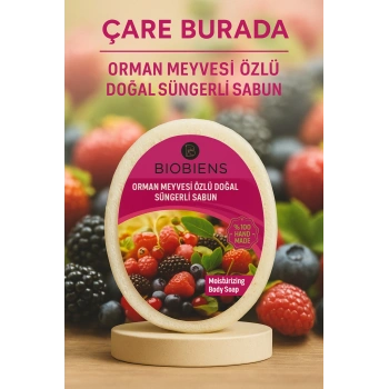 Biobiens - Orman Meyvesi Özlü Doğal Süngerli Sabun 135 gr