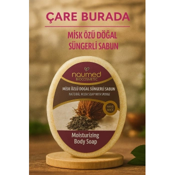 Naumed Biocosmetic - Misk Özlü Doğal Süngerli Sabun 130 gr