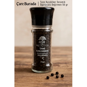 Asır - Tane Karabiber Seramik Öğütücülü Değirmen 50 gr