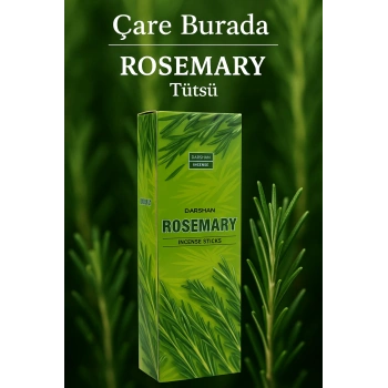 Darshan Incense - Rosemary 20li Çubuk Tütsü (Biberiye)