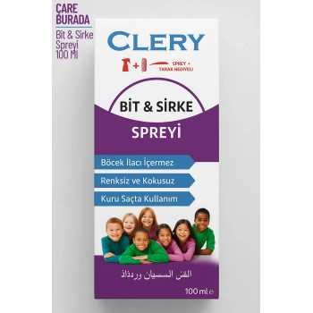 Çare Burada - Bit & Sirke Spreyi 100 Ml (Tarak Hediyeli)