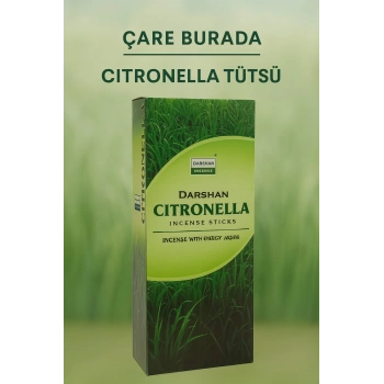 Darshan Incense - Citronella 20li Çubuk Tütsü