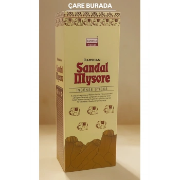 Darshan Incense - Sandal Mysore 20li Çubuk Tütsü
