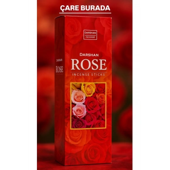 Darshan Incense - Rose 20li Çubuk Tütsü