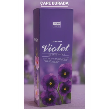 Darshan Incense - Violet 20li Çubuk Tütsü (Menekşe)