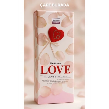 Darshan Incense - Love 20li Çubuk Tütsü (Aşk)