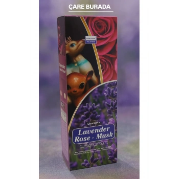 Darshan Incense - Lavender & Rose & Musk 20li Çubuk Tütsü (Lavanta & Gül & Musk)