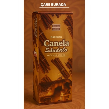 Darshan Incense - Canela Sandalo 20li Çubuk Tütsü (Tarçın & Sandal)
