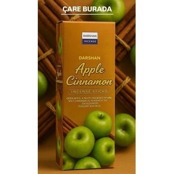 Darshan Incense - Apple & Cinnamon 20li Çubuk Tütsü (Elma & Tarçın)