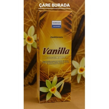 Darshan Incense - Vanilya 20li Çubuk Tütsü (Sakinlik & Yakınlık & Huzur)