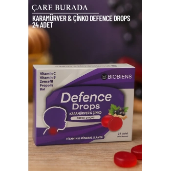 Biobiens - Karamürver & Çinko Pastil 24 Adet ( Propolis & Zencefil & Vitamin B)