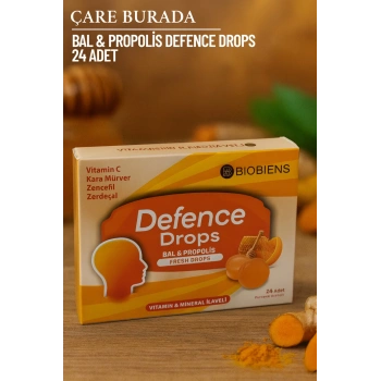 Biobiens - Bal & Propolis Pastil 24 Adet ( Vitamin C & Zencefil & Zerdeçal & Karamürver)