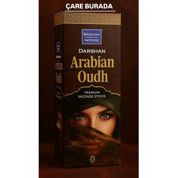 Darshan Incense - Arabian Oudh 20li Çubuk Tütsü (Manevi Arınma & Ruh Sakinleştirme)
