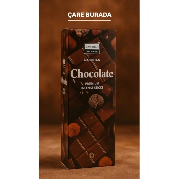 Darshan Incense - Çikolata 20li Çubuk Tütsü (Yaratıcılık & Duygusal Bağ Güçlendirme)