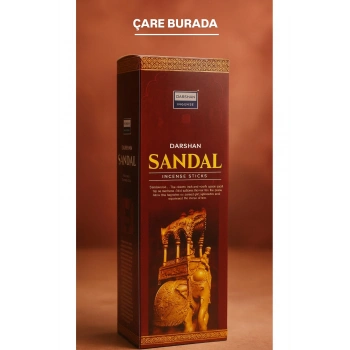 Darshan Incense - Sandal 20li Çubuk Tütsü (Duygusal Denge & Negatif Enerji Temizleme)