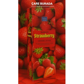 Darshan Incense - Çilek 20li Çubuk Tütsü (Pozitif Enerji & Canlandırıcı)