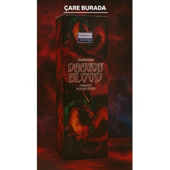 Darshan Incense - Dragon Blood 20li Çubuk Tütsü (Güç & Korunma & Şans & Aşk)