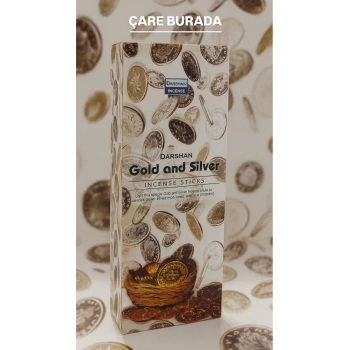 Darshan Incense - Gold & Silver 20li Çubuk Tütsü (Bolluk & Bereket)