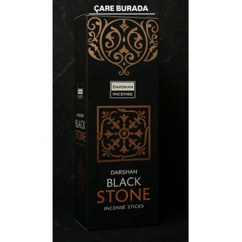 Darshan Incense - Black Stone 20li Çubuk Tütsü (Mistik Atmosfer & Zihinsel Berraklık)