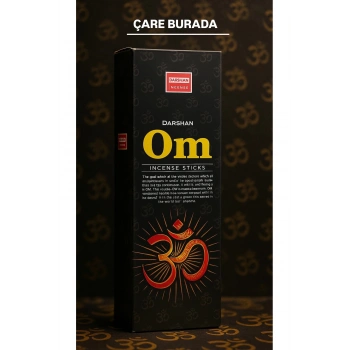Darshan Incense - Om 20li Çubuk Tütsü (Meditasyon & Odaklanma & Maneviyat)