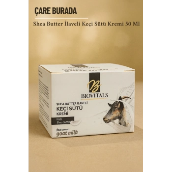Biovitals - Keçi Sütü Kremi 50 Ml (Shea Butter İlaveli)