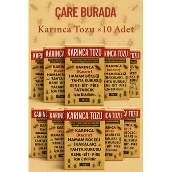 Karınca Tozu ×10 Adet (Kene & Bit & Pire & Tahta Kurusu & Hamam Böceği)