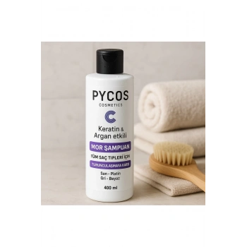 PYCOS Keratin + Argan Etkili Mor Şampuan – 400 ml