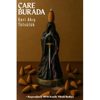 Azrail Geri Akış Tütsülük (Seçeceğiniz 10lu Konik Tütsü Hediye)