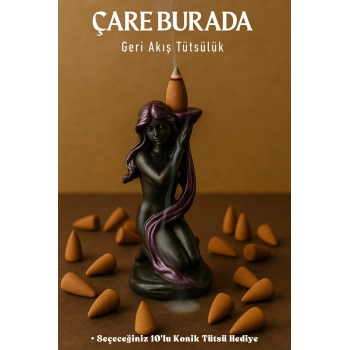 Deniz Kızı Geri Akış Tütsülük (Seçeceğiniz 10lu Konik Tütsü Hediye)